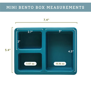 Mini Silicone Bento Box || Space Galaxy Blue
