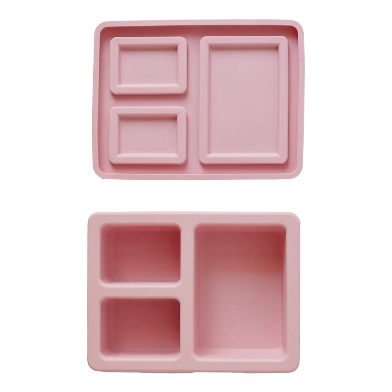 Mini Silicone Bento Box || Unicorn Bubblegum Pink