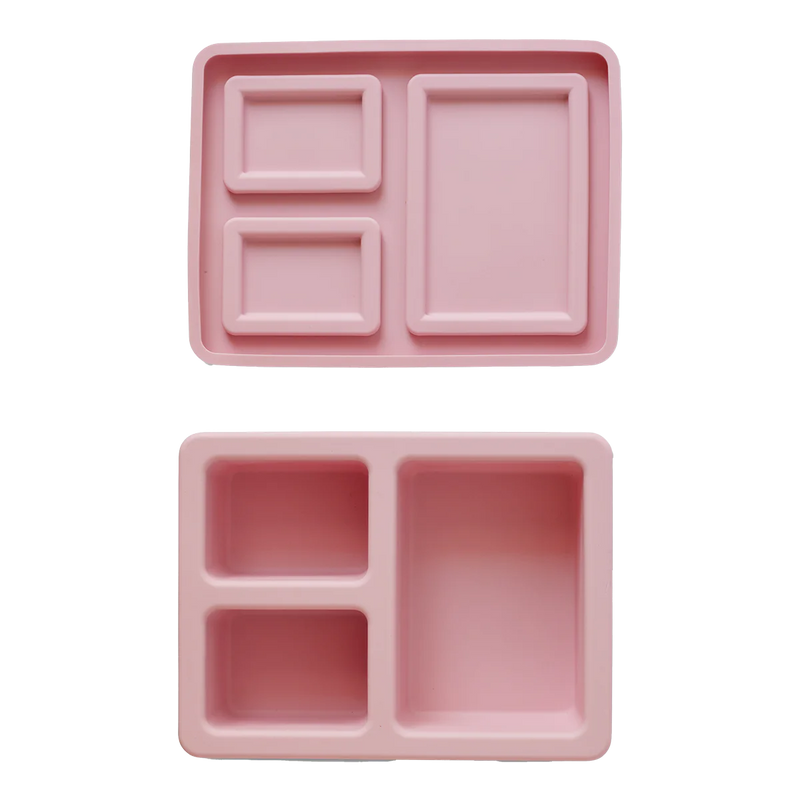 Mini Silicone Bento Box - Unicorn Bubblegum Pink