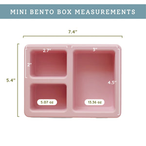 Mini Silicone Bento Box - Unicorn Bubblegum Pink