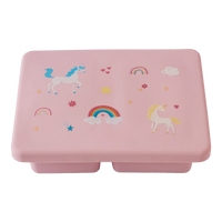 Mini Silicone Bento Box - Unicorn Bubblegum Pink