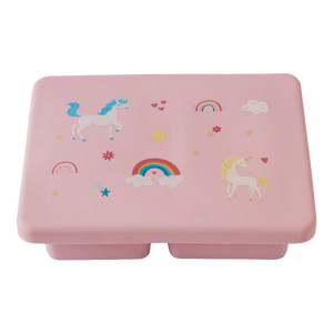 Mini Silicone Bento Box - Unicorn Bubblegum Pink