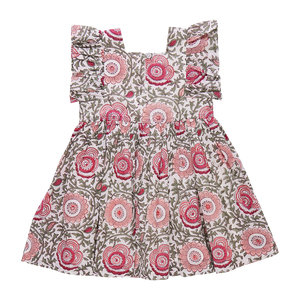 Elsie Dress - Pink Lisbon Floral