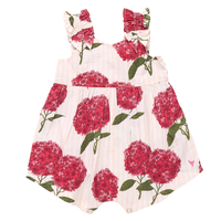 Baby Girls Via Jumper - Pink Stripe Hydrangeas