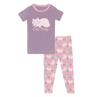 Long Sleeve Pajama Set - Cake Pop Cats & Yarn