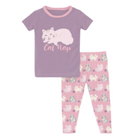 Long Sleeve Pajama Set - Cake Pop Cats & Yarn