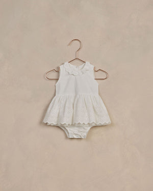 Georgia Romper - White