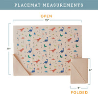 Silicone Placemat - Dinosaur Warm Cream
