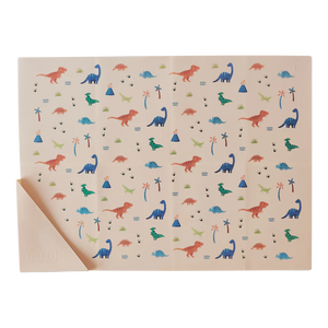 Silicone Placemat - Dinosaur Warm Cream