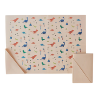 Silicone Placemat - Dinosaur Warm Cream