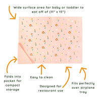 Silicone Placemat - Wildflower Ripe Peach
