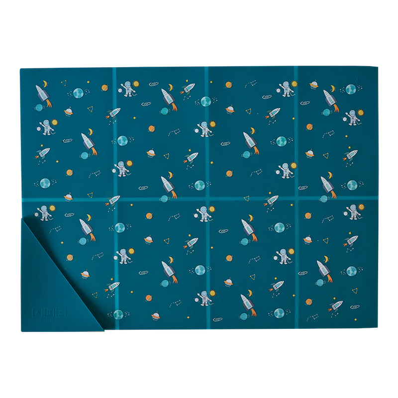 Silicone Placemat || Space Galaxy Blue