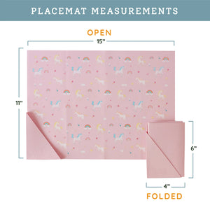 Silicone Placemat || Unicorn Bubblegum Pink