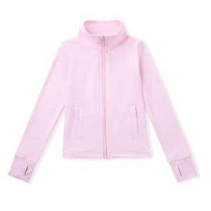 Pink jacket on a white background