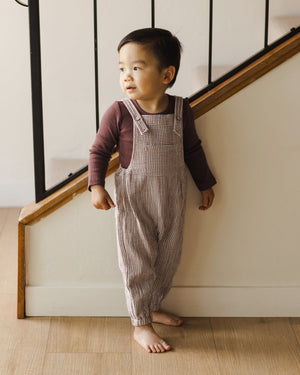 Baby Overall - Plum Gingham