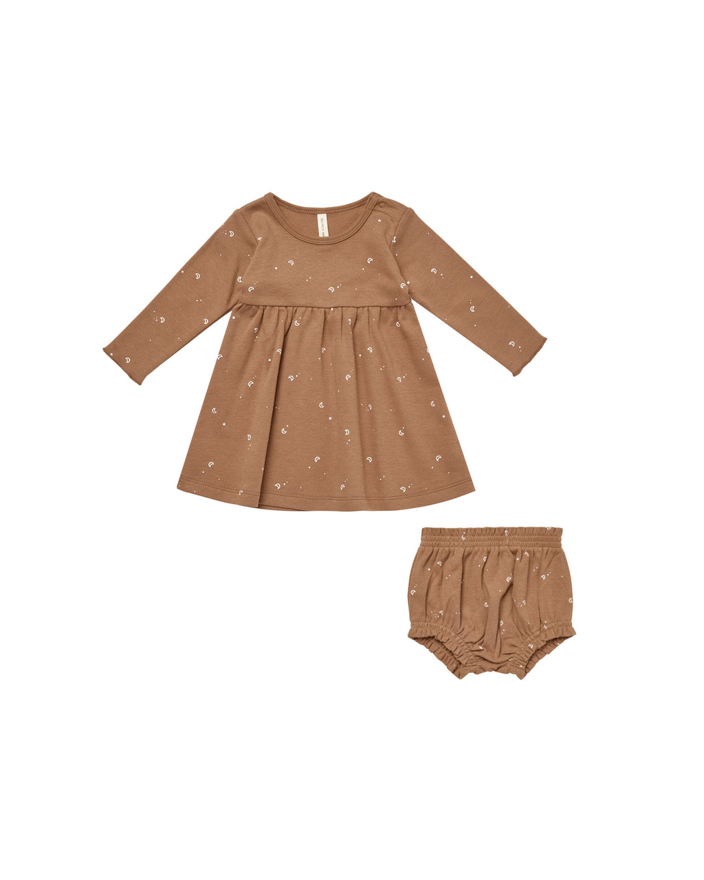 Longsleeve Baby Dress - Moons