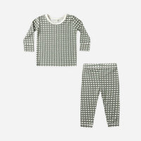 Bamboo Pajama Set - Forest Check