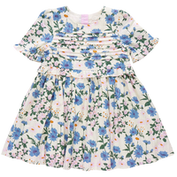 Girls Raquel Dress - Melon Daisy Floral