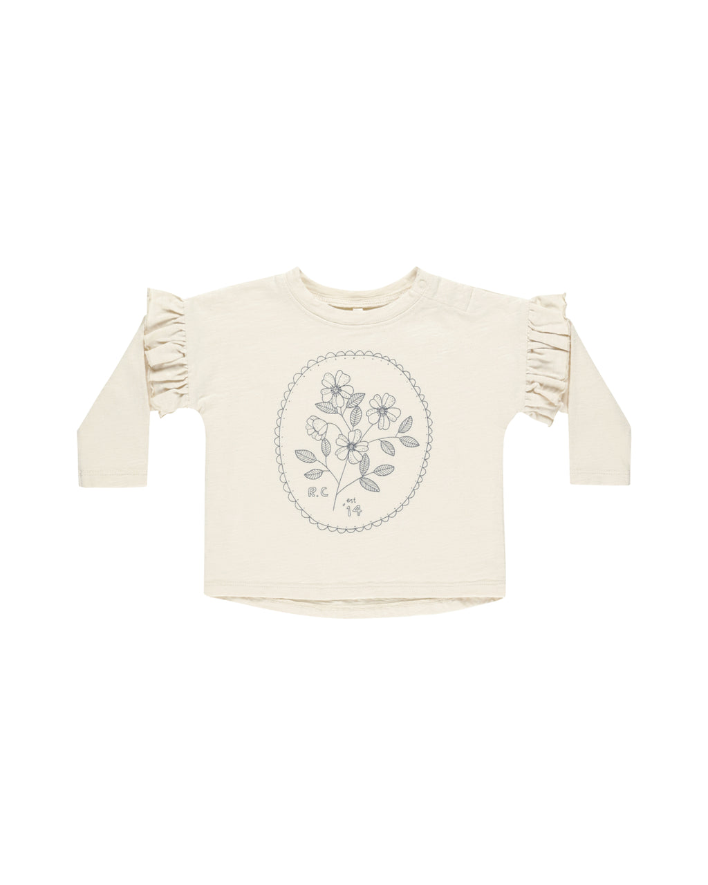 Ruffle Long Sleeve Tee - Wildflower