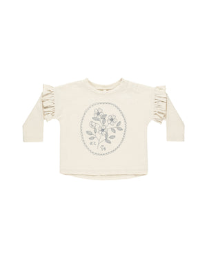 Ruffle Long Sleeve Tee - Wildflower