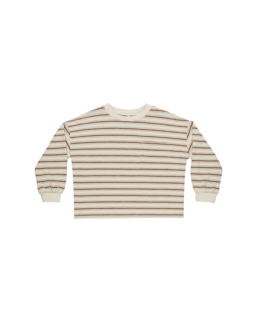 Relaxed Long Sleeve Tee - Saddle Stripe