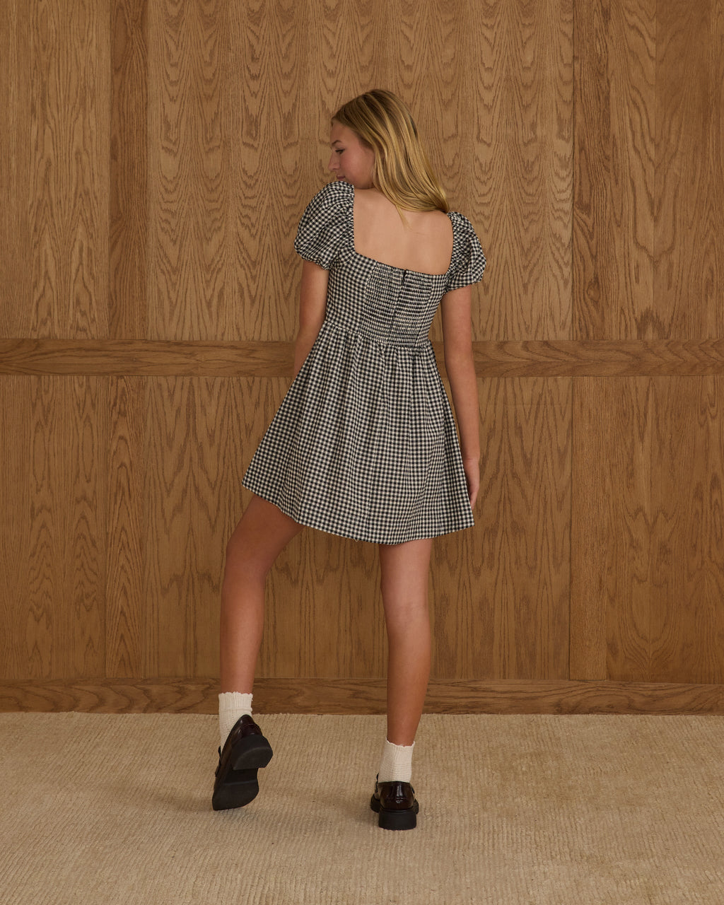 Axel Dress - Black Gingham