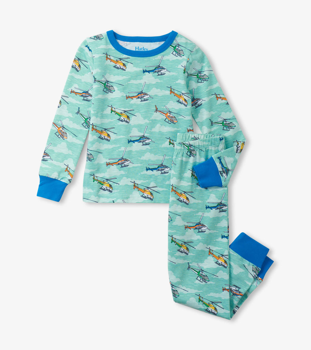 Helicopters Cotton Pajama Set
