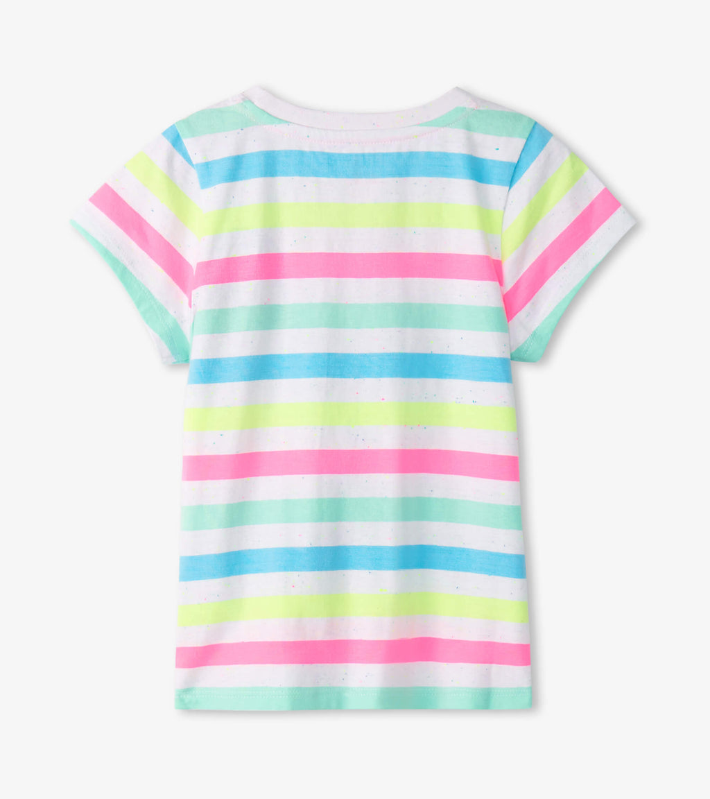 Summer Sea Stripes Graphic Tee