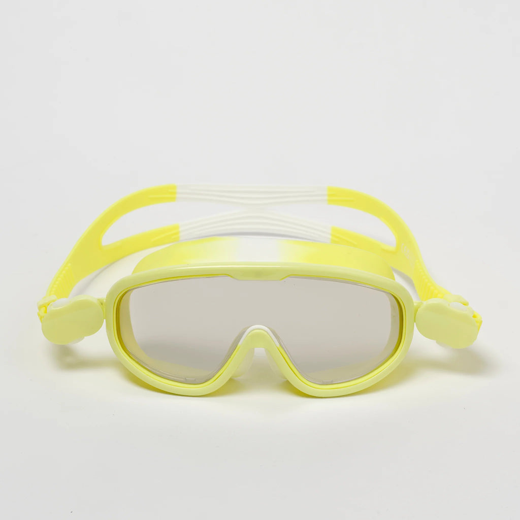 Kids Swim Mask - Salty the Shark Neon Yellow