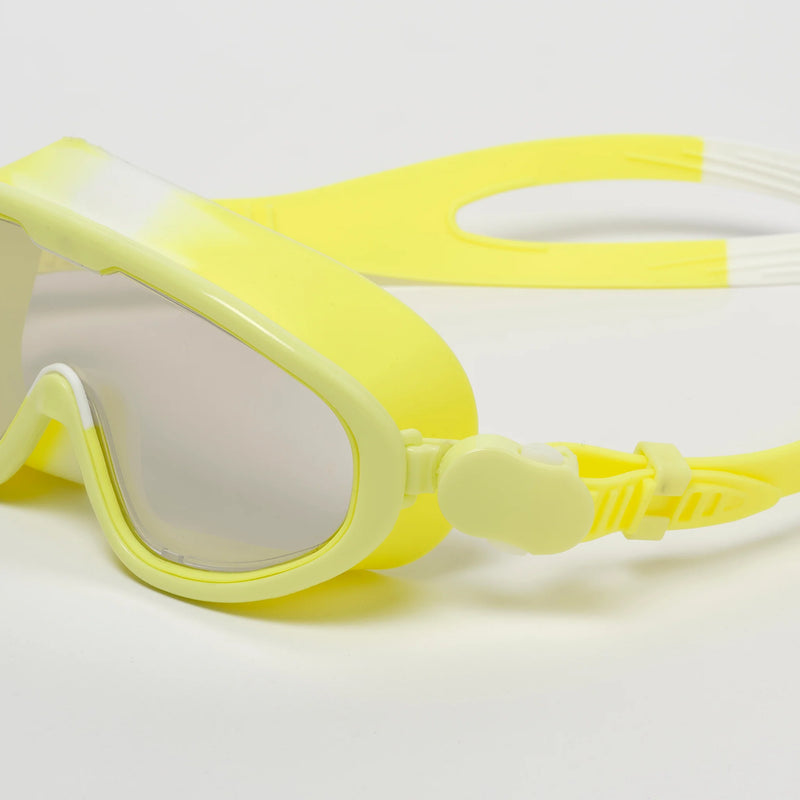 Kids Swim Mask - Salty the Shark Neon Yellow