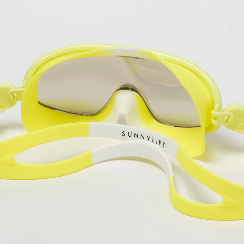 Kids Swim Mask - Salty the Shark Neon Yellow