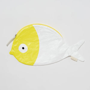 Kids Wet Bag - Finn the Fish Neon Yellow