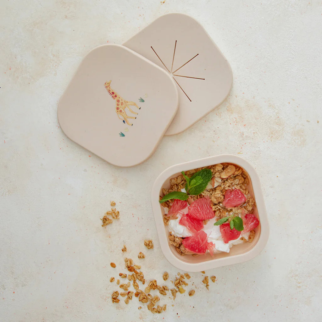 Collapsible Snack Bowl - Safari Warm Cream