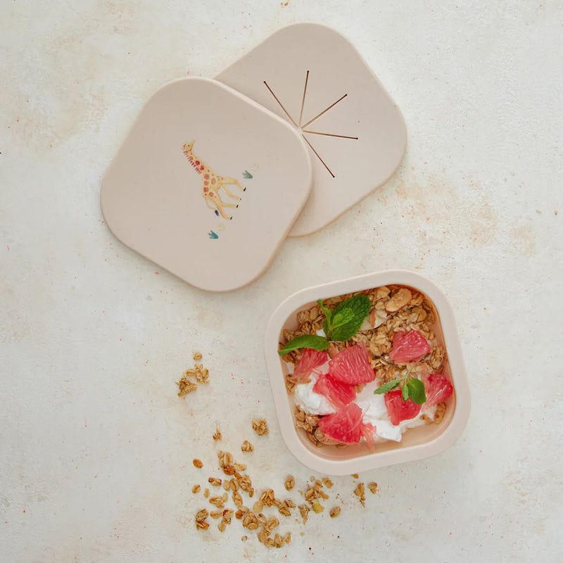 Collapsible Snack Bowl - Safari Warm Cream
