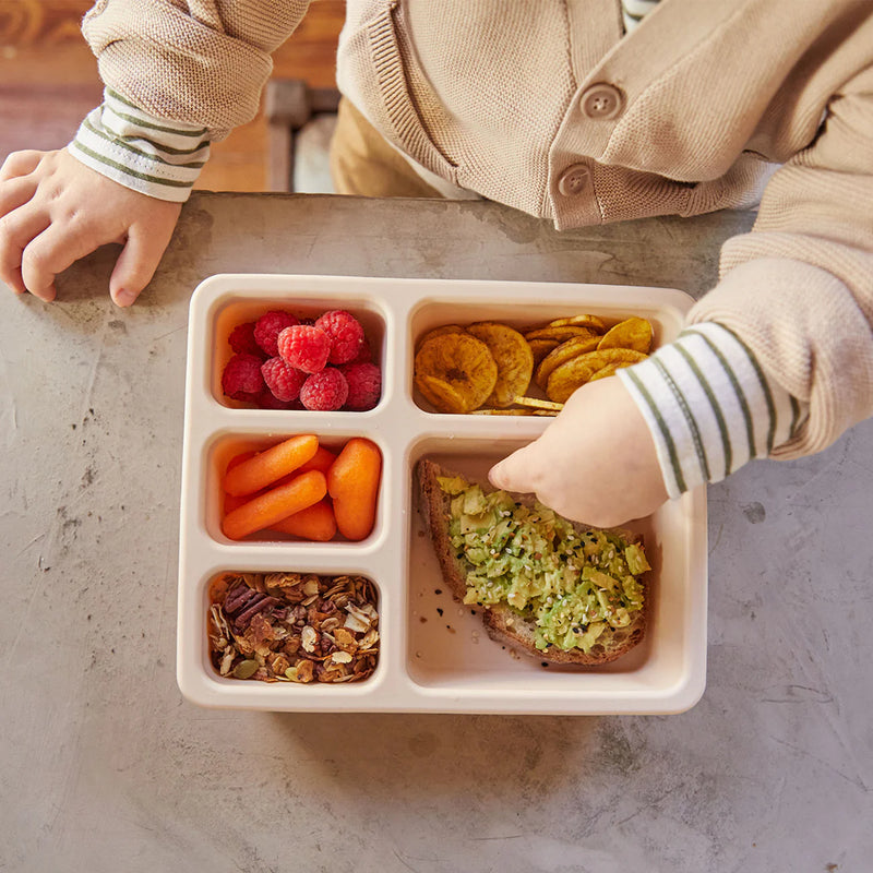 Silicone Bento Box - Safari Warm Cream