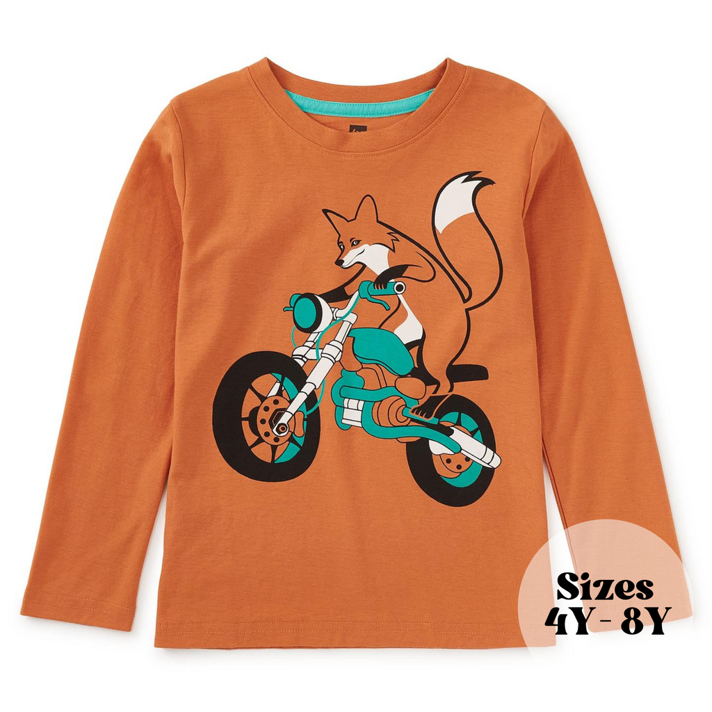 Motor Bike Fox LS Graphic Tee - Raw Sienna