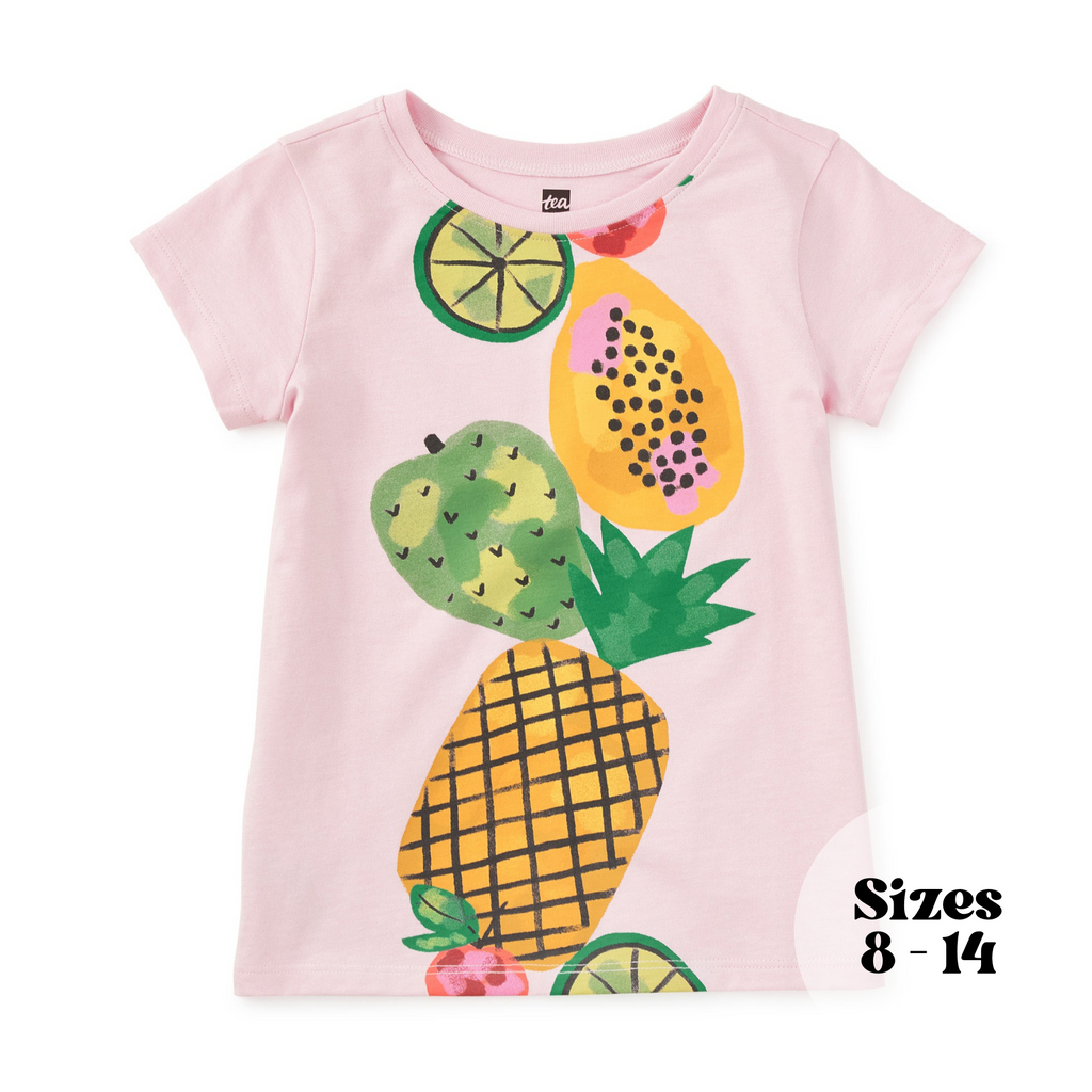 Stacked Fruit Graphic Tee - Pink Lady