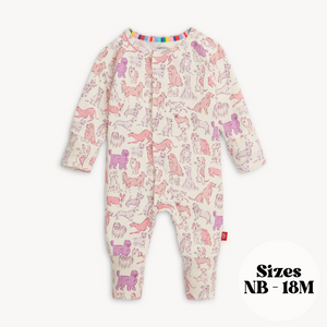 Pink It's A Paw-ty - Modal Magnetic Convertible Coverall