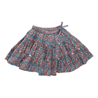 Girls Allie Skirt - Blue Paisley