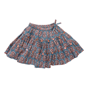 Girls Allie Skirt - Blue Paisley
