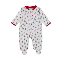 Christmas Reindeer Zip Footie