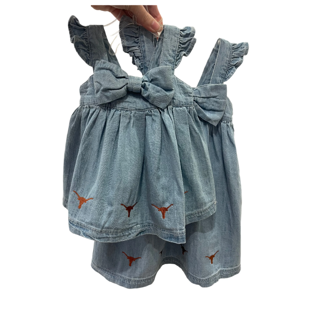Embroidered Longhorn Dress