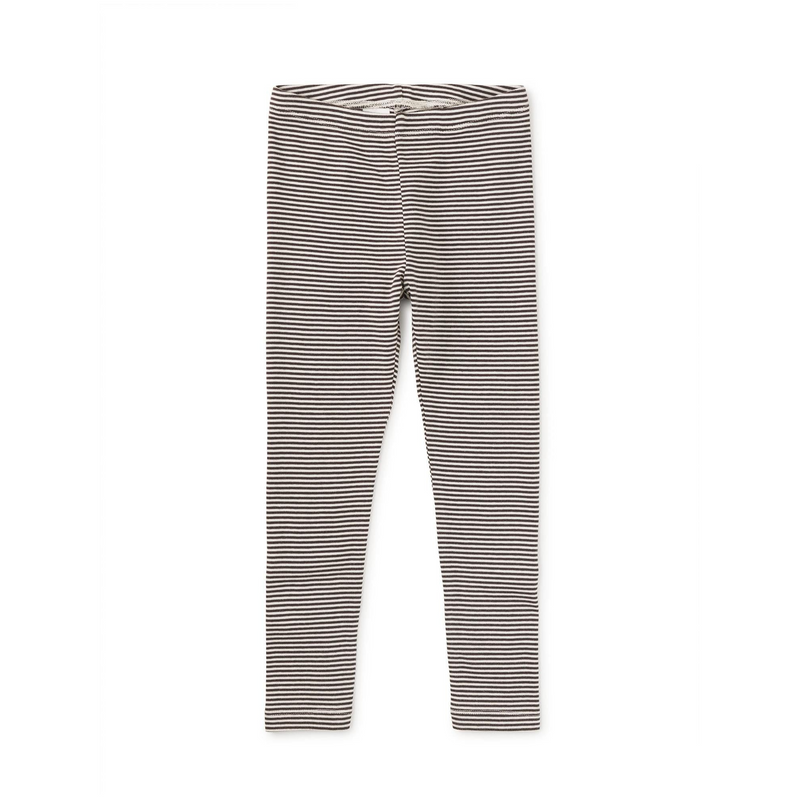 Striped Leggings - Jet Black