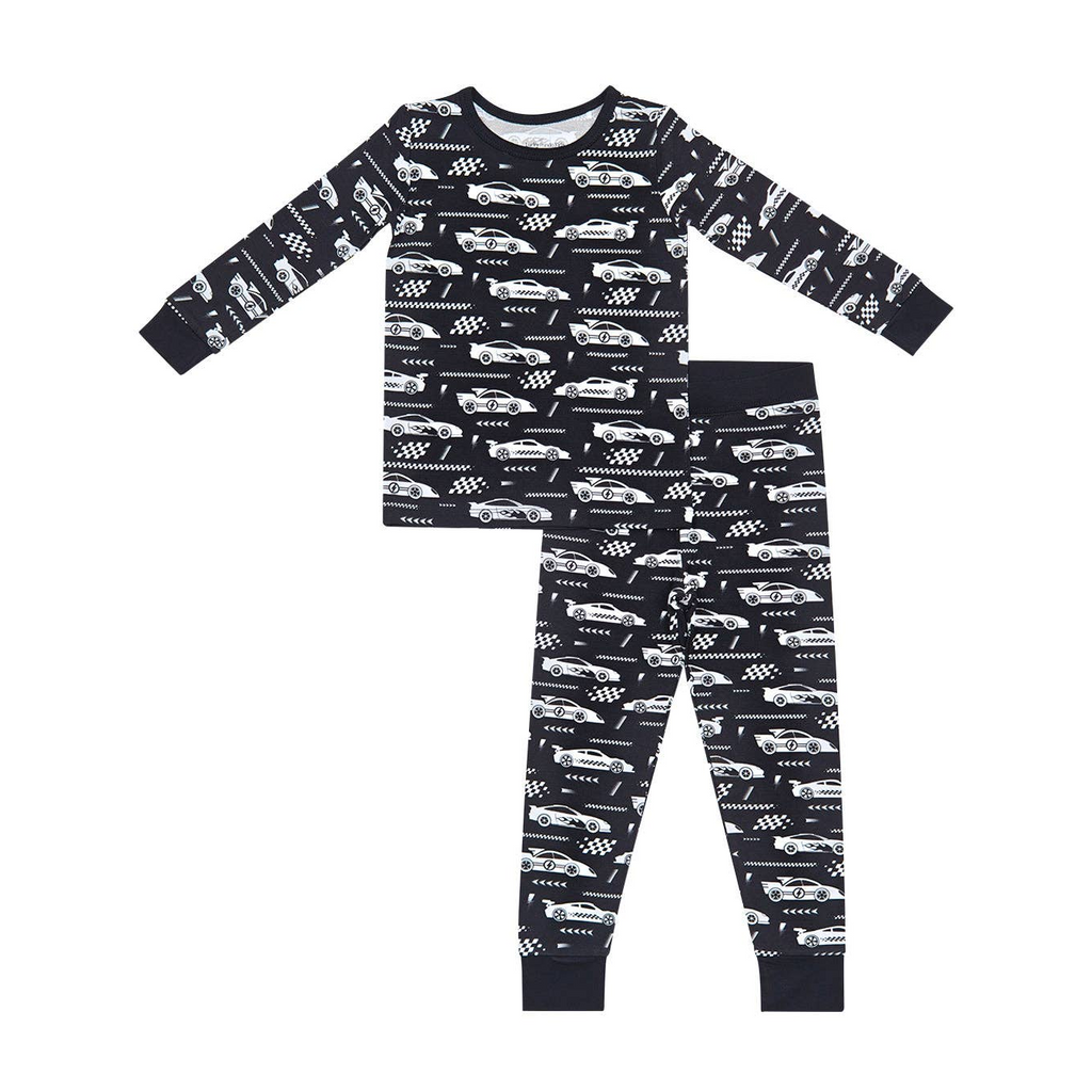 Bamboo Two Piece PJ Set - Race Cars