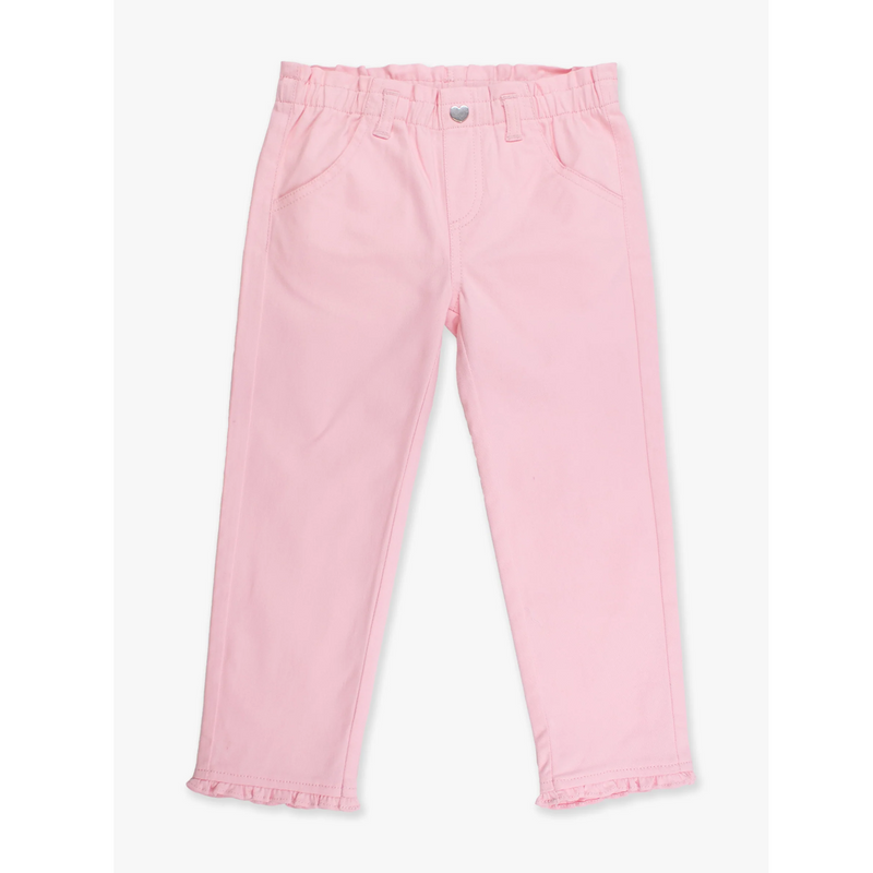 Ruffle Straight Jeans