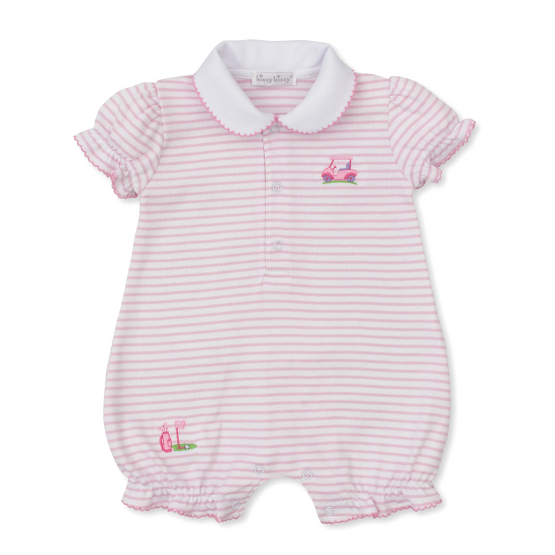 Pink - Fairway Foursome Short Playsuit