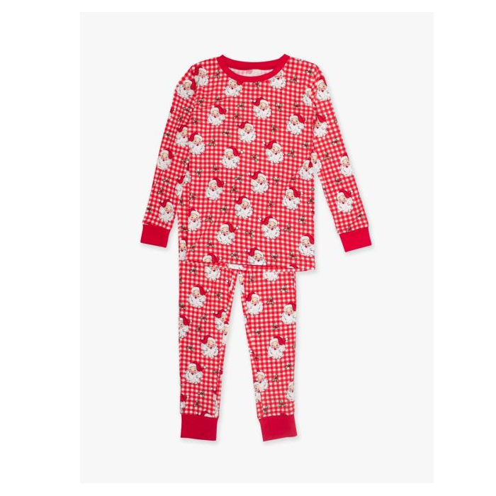 Red Dear Santa Christmas - LS PJ Set