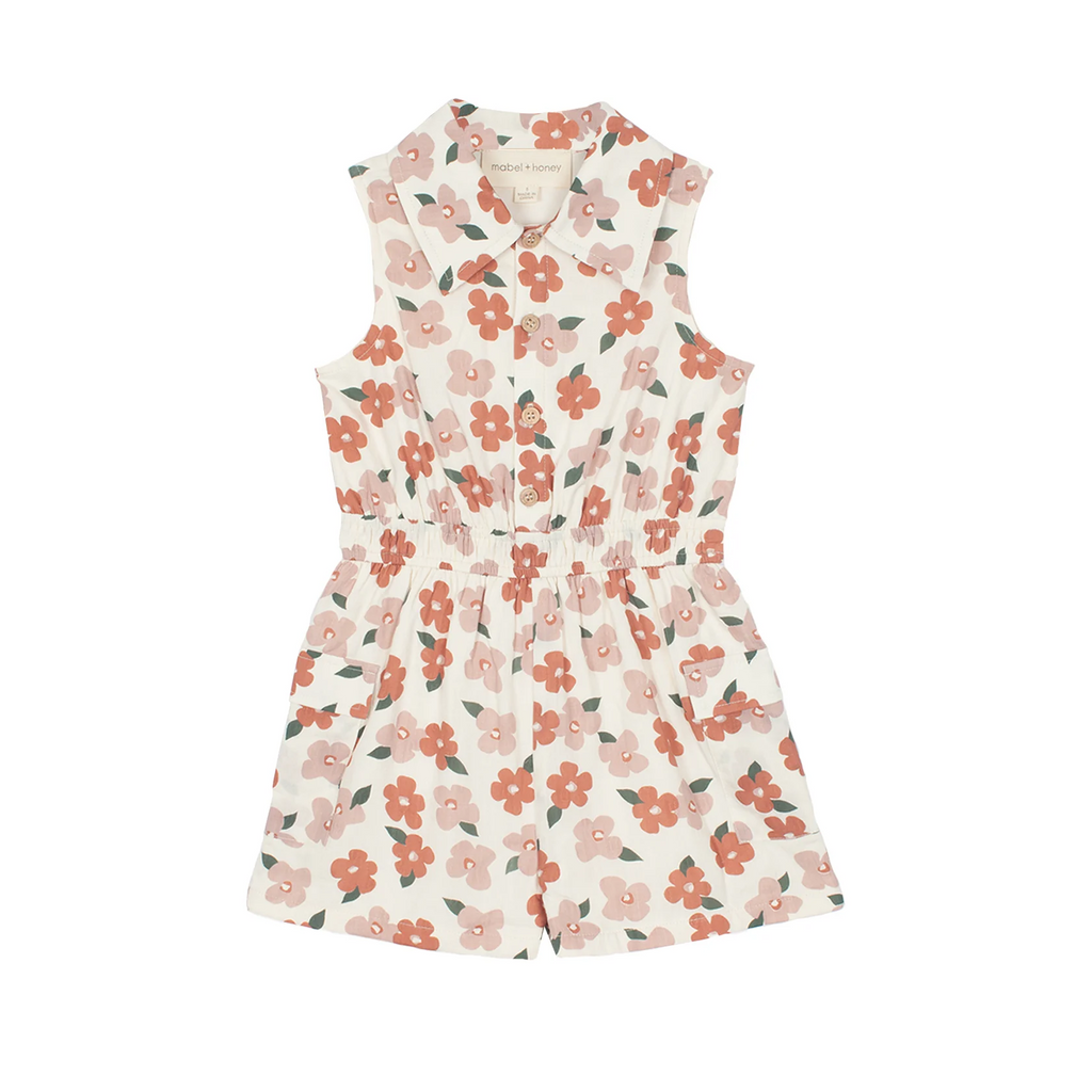 Mavery Kids Romper - Pink Floral