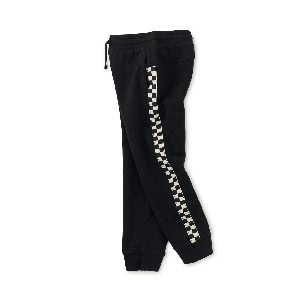 Stripe-Out Joggers - Jet Black