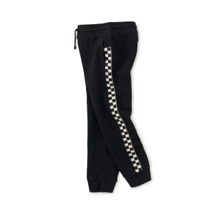 Stripe-Out Joggers - Jet Black